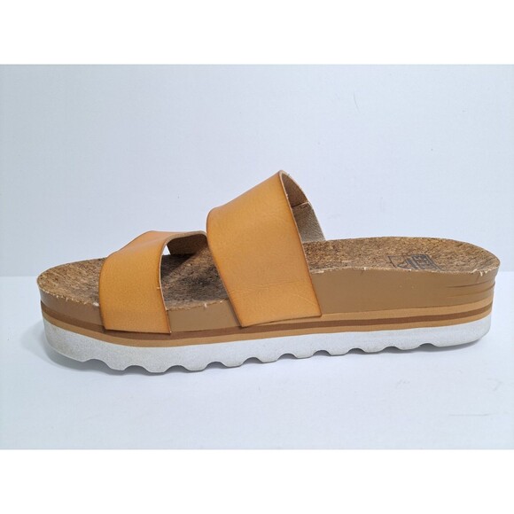 REEF Cushion Vista Hi Women's 8.5 Natural Platform Sandals Cork Leather - Picture 5 of 10